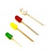 LED 5 M/M ROJO - LEDS-OPTOACOPLADORES-LDR - -