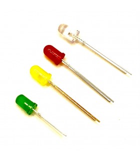 LED 5 M/M ROJO - LEDS-OPTOACOPLADORES-LDR  -   -