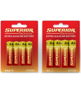 PILA ALKALINA SUPERIOR AAA LR03 (BLISTER 4P) - PILAS / BATERIAS
