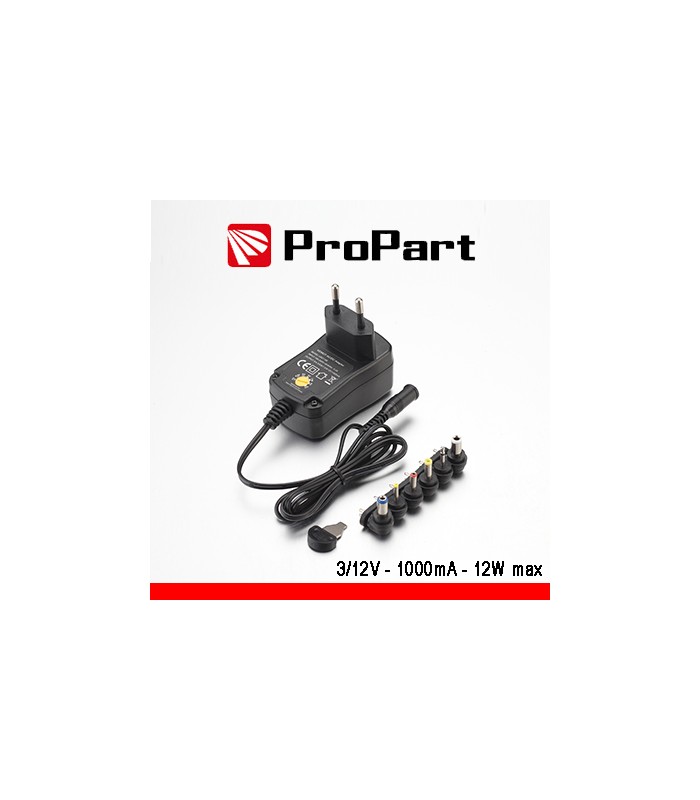Fuente de alimentación de conmutación 3-12V 1000mA - MATERIAL