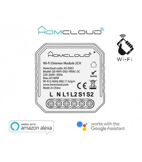 Módulo Wi-Fi Smart Dimmer 2 canales - DOMOTICA-SEGURIDAD  -   -