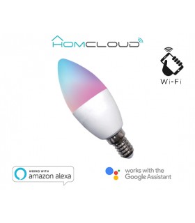Bombilla Smart Wi-FI RGB+WARM WHITE regulable E14 -