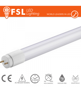 T8 LED Tubo - 24W 2200LM 4000K G13 - ILUMINACION FSL  -   -
