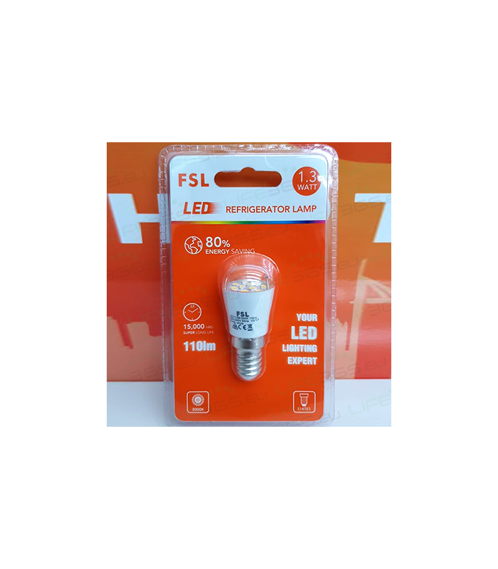 BOMBILLA T26 1,3W 6500K 110LM CRI80 E14 IP54 - ILUMINACION FSL