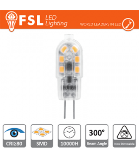 G4 - 1.5W 4000K 125LM CRI80 DC-12v - ILUMINACION FSL  -   -