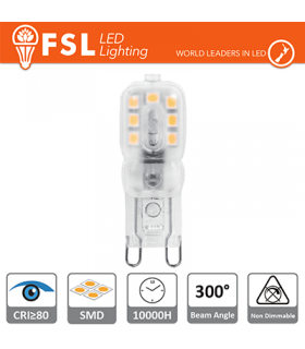 G9 - 2.2W 4000K 235LM CRI80 AC-230v - ILUMINACION FSL  -   -