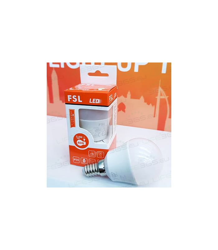 G45 - 5,5W 6500K 480LM CRI80 E27 15.000h - ILUMINACION FSL  -  