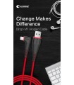 Cable Bingo MFI Apple Lightning Angulado Rojo