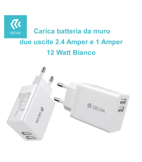 Smart Series 2 USB Charger 2.4A White - MY PHONE DEVIA  -   -