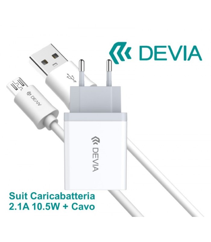 Transformador cargador de 2.1A + Cable Android - MY PHONE DEVIA