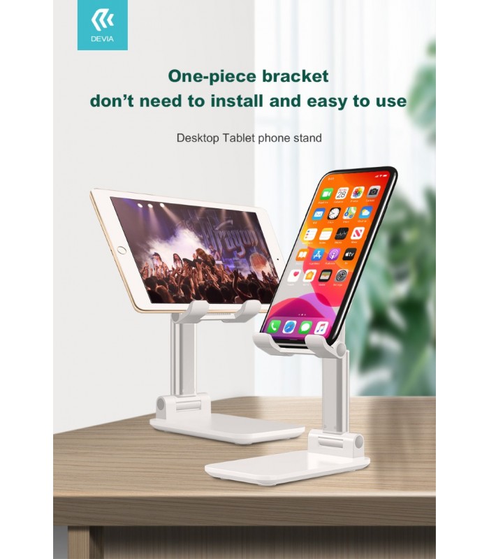 Soporte escritorio tablet/teléfono ajustable negro - MY PHONE