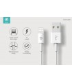 Cable Lightning Apple 1.2mt blanco