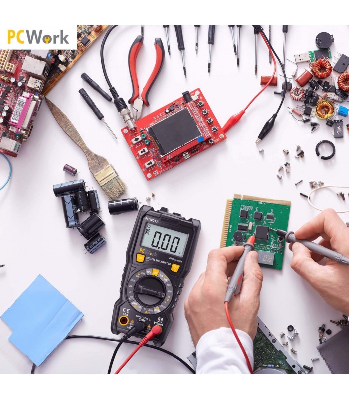 Multímetro digital PCWork PCW01A - EQUIPOS DE MEDICION Y PRUEBA