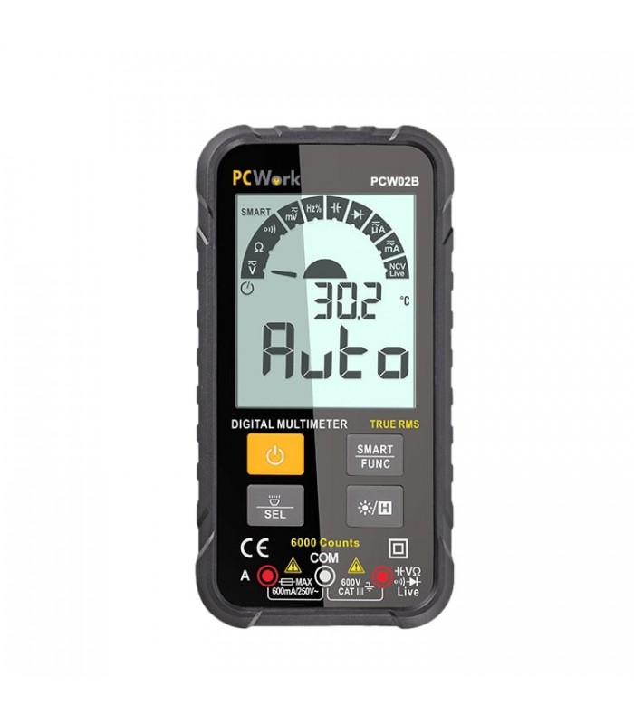 Multímetro digital PCWork PCW02B - EQUIPOS DE MEDICION Y PRUEBA