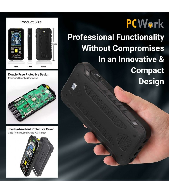 Multímetro digital PCWork PCW03A - EQUIPOS DE MEDICION Y PRUEBA