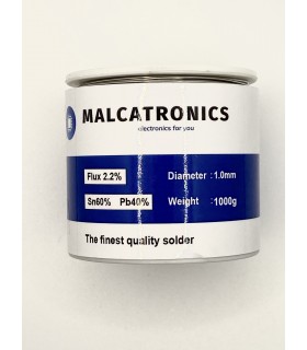 ESTAÑO MALCATRONICS 1KG. 1MM 60/40 - ESTAÑO  -   -