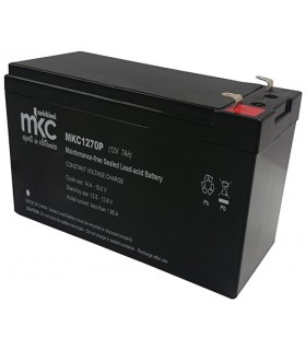 BATERIA PLOMO MKC 12V 7A faston 4.8mm - PILAS / BATERIAS  -   -