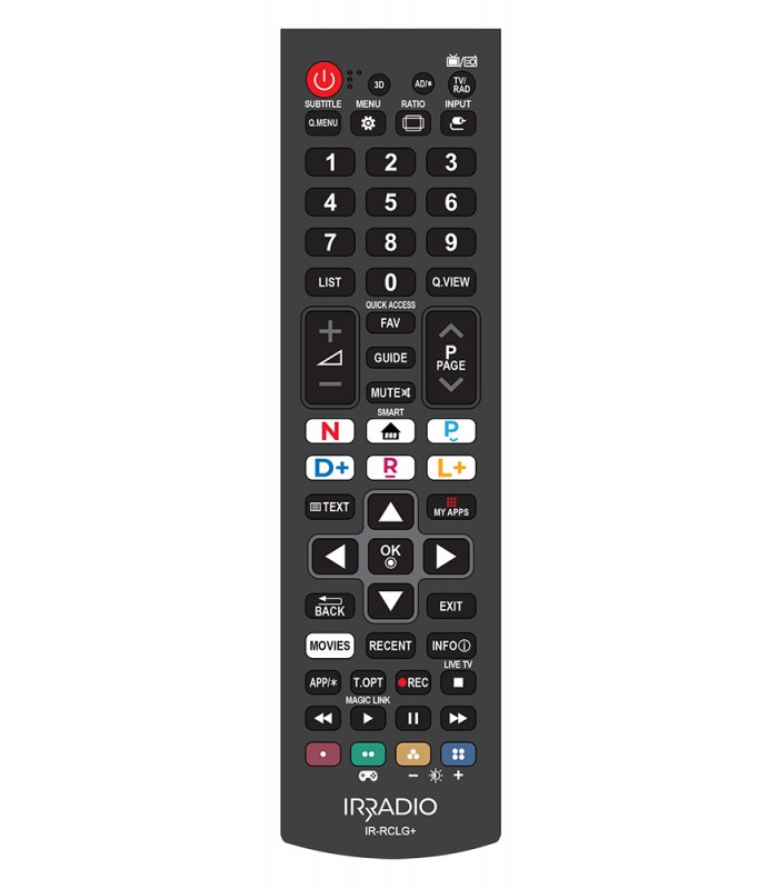 MANDO IRRADIO LG SMART TV UNIVERSAL - MANDOS TV / AIRCO  -   - 