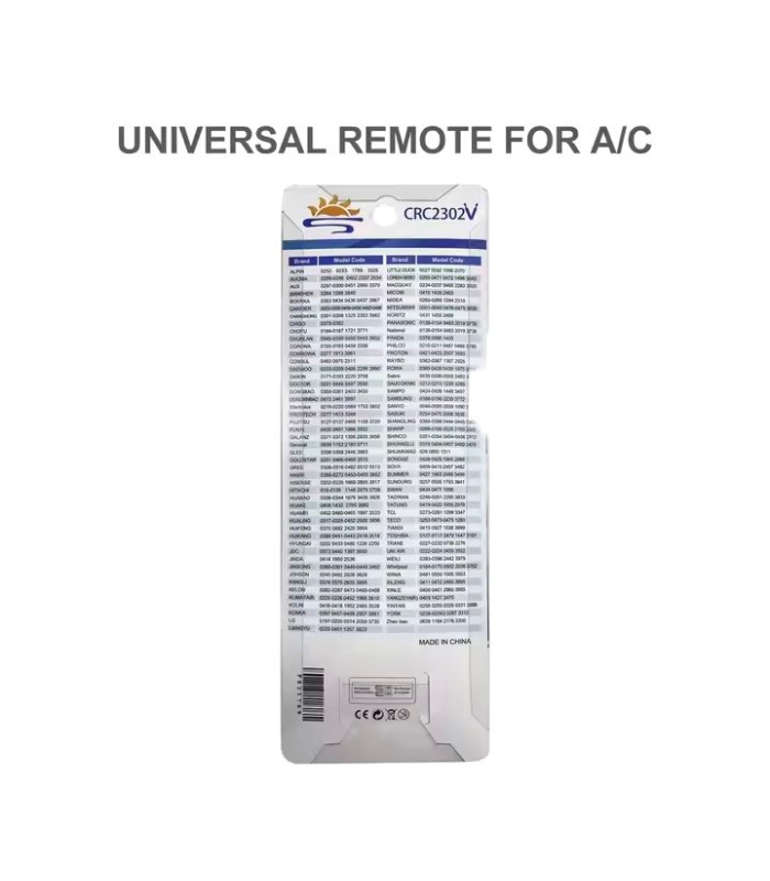 MANDO MALCATRONICS AIRCO UNIVERSAL CRC2302V - MANDOS TV / AIRCO