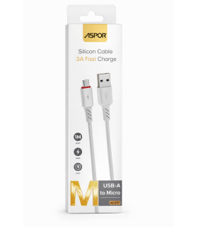 CABLE CARGA RAPIDA USB-A A MICRO 3A 1mt - ACCESORIOS TELEFONIA 