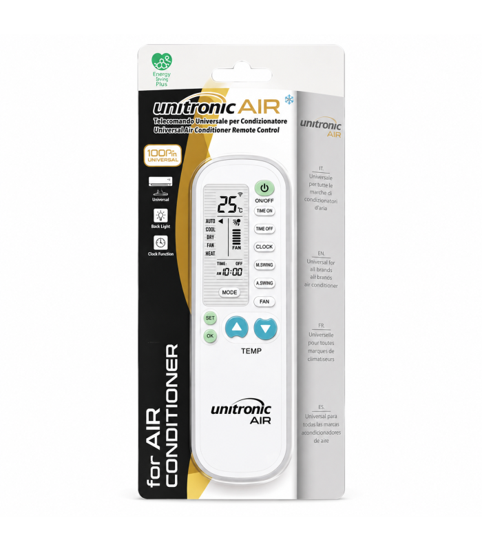MANDO UNITRONICS AIRCO UNIVERSAL RETROILUMINADO - MANDOS TV /