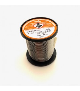 ESTAÑO 1MM 60% TRIMETAL 100G - ESTAÑO  -   -